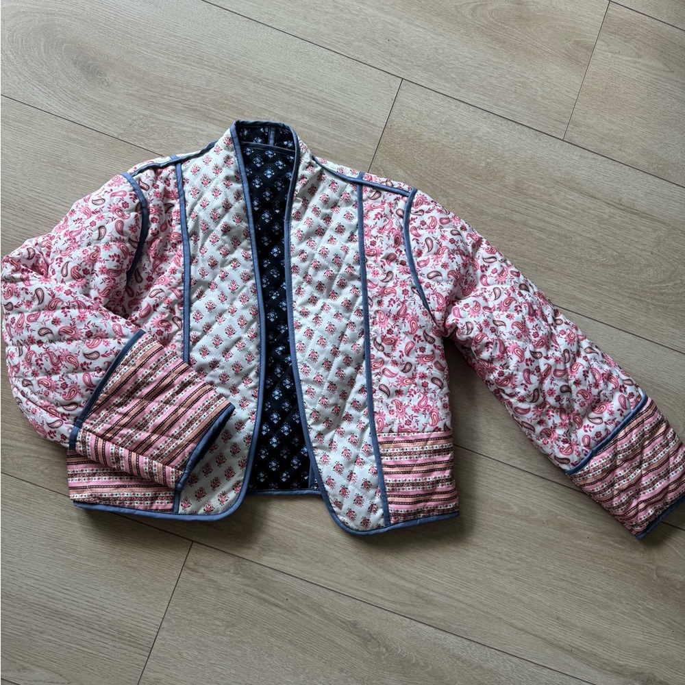 Paisley Patchwork Quilted Coat - image 6